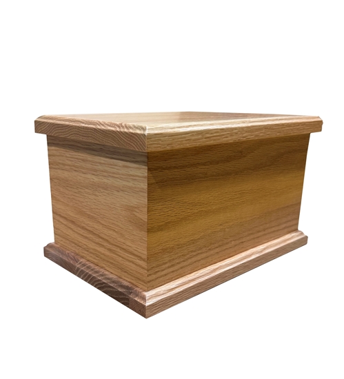 Picture of Superior Solid Oak Plain Ash Casket
