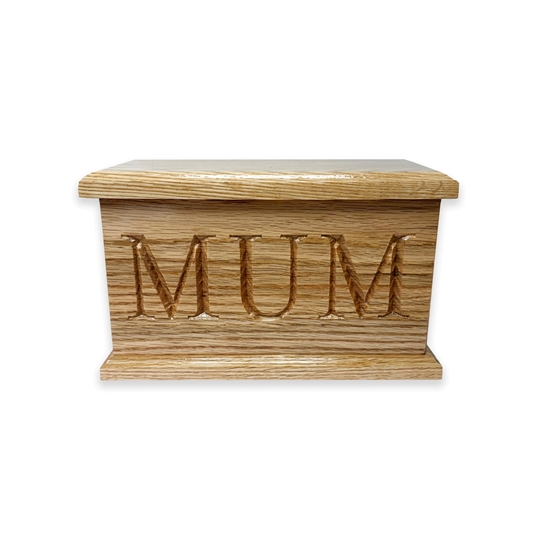 Picture of Personalised Oak Wooden Ash Casket